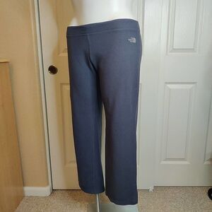 The North Face wide leg fleece crop yoga pants L
